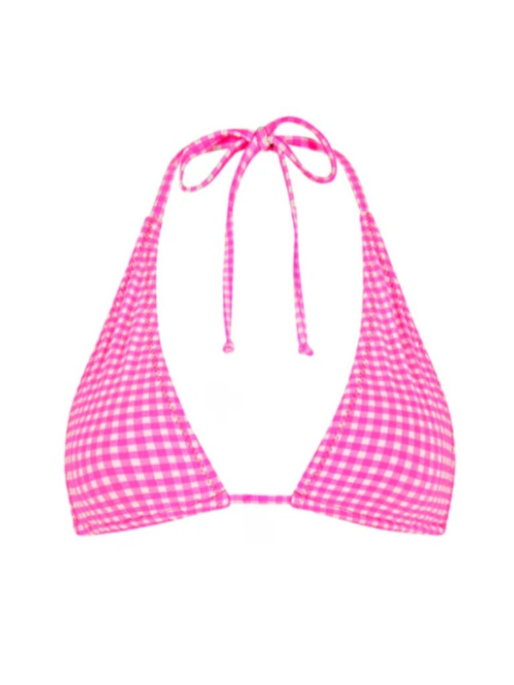 Kulani Kinis Halter Bralette Bikini Top - Pink Diva